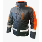 4WRK láthatósági téli kabát Glacier Hi-Vis fekete-narancs