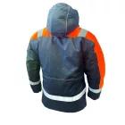 4WRK láthatósági téli kabát Glacier Hi-Vis fekete-narancs