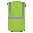 Korntex láthatósági vezetői mellény Hamburg neon zöld