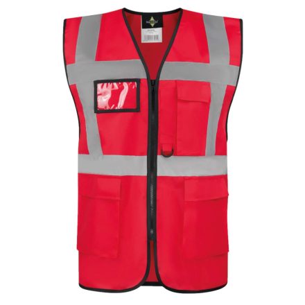 Korntex láthatósági vezetői mellény Hamburg piros