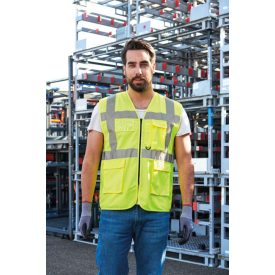 Korntex láthatósági vezetői mellény Hamburg sárga