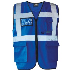   Korntex láthatósági vezetői mellény Multi Functional királykék