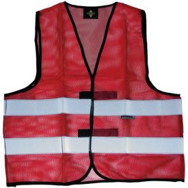 Korntex jól láthatósági mellény Summer piros