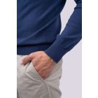 Legend kötött pulóver Cotton 290 mélykék