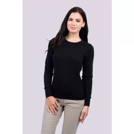 Legend női kötött pulóver Cotton  290 fekete