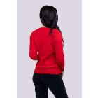 Legend női kötött pulóver Cotton V-Neck 290 piros