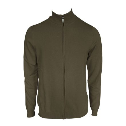 Legend kardigán Fine Gauge Cotton 290 sötét khaki
