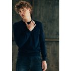 Legend kötött pulóver Cotton tengerkék