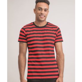 Mantis póló Stripy 150 fekete-piros