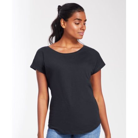 Mantis női póló Loose Fit 125 fekete