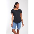 Mantis női póló Loose Fit 125 fekete