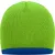 Myrtle Beach sapka Beanie with Contrasting Border lime zöld-királykék