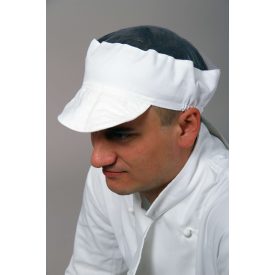 MD hálós tetejű élelmiszeripari simlis sapka fehér