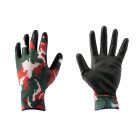 4WRK PU mártott kesztyű Monsoon Camo Red terep