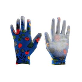 4WRK PU mártott kesztyű Monsoon Garden kék