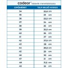 Codeor munkavédelmi pincér cipő Mycodeor Lace Up O2 fekete