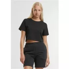 NMS női haspóló Cropped Tee 180 fekete