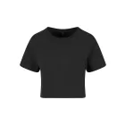 NMS női haspóló Cropped Tee 180 fekete