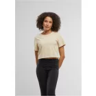 NMS női haspóló Cropped Tee 180 homok