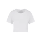 NMS női haspóló Cropped Tee 180 fehér