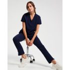 Onna női műtős felső Invincible Strech tengerkék