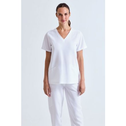 Onna női műtős felső Invincible Strech fehér