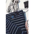 Olima strandtörölköző Beach Striped 600 tengerkék-fehér