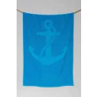 Olima strandtörölköző Anchor Jacquard 380 karibi kék