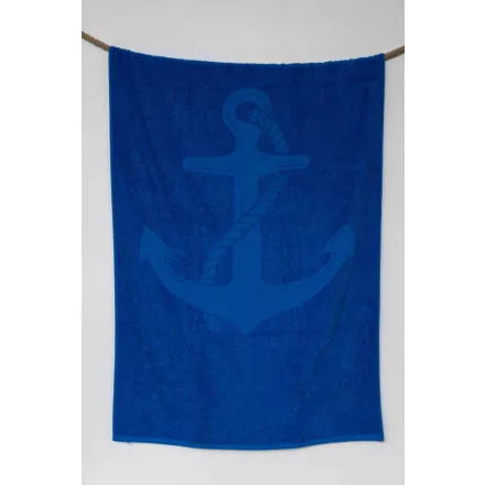 Olima strandtörölköző Anchor Jacquard 380 királykék