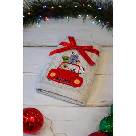 Olima törölköző Cristmas Shopping 530 homok