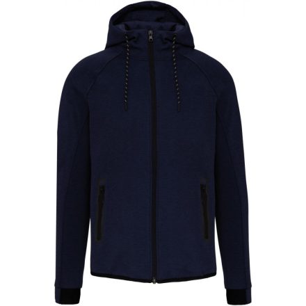 Kariban pulóver Performance Hoodie 310 melírozott tengerkék