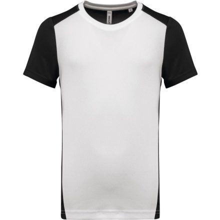 ProAct póló Contrast 130 fehér-fekete