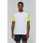 ProAct póló Contrast 130 fehér-fluo-sárga