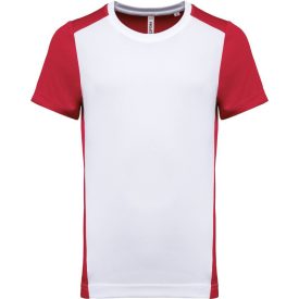 ProAct póló Contrast 130 fehér-piros