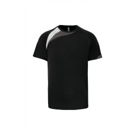 ProAct póló PA436 140 fekete-fehér-viharszürke