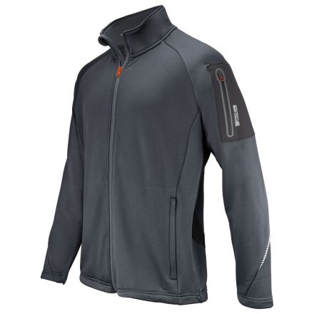 ProJob mikropolár felső Microfleece 250 szürke-fekete