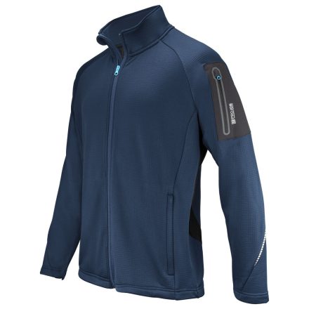 ProJob mikropolár felső Microfleece 250 tengerkék-fekete