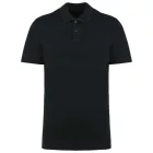 Kariban galléros póló Supima Pique 230 fekete