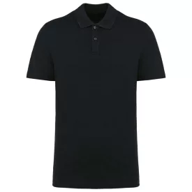 Kariban galléros póló Supima Pique 230 fekete