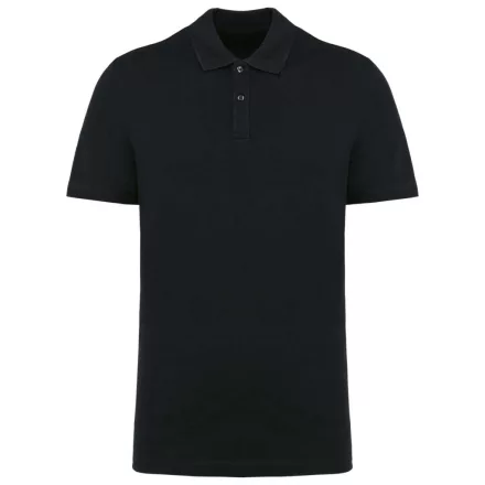 Kariban galléros póló Supima Pique 230 fekete