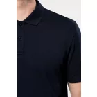 Kariban galléros póló Supima Pique 230 fekete