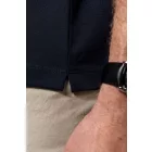 Kariban galléros póló Supima Pique 230 fekete