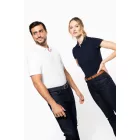 Kariban galléros póló Supima Pique 230 fehér