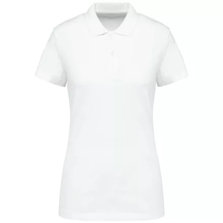 Kariban női galléros póló Supima Pique 230 fehér