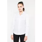 Kariban hosszú ujjú női ing Premium Twill 130 fehér