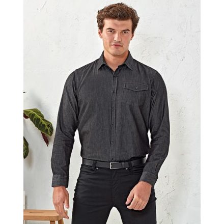 Premier hosszú ujjú ing Jeans 155 farmer fekete