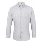 Premier hosszú ujjú ing Signature Oxford 135 ezüst