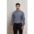 Premier hosszú ujjú ing Organic Chambray 160 farmer kék
