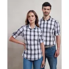 Premier hosszú ujjú ing Ginmill 115 fekete-fehér kockás