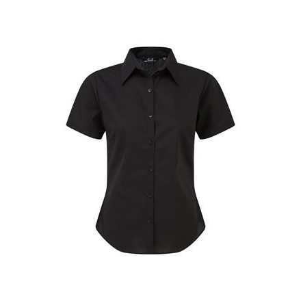 Premier rövid ujjú női ing Poplin 105 fekete